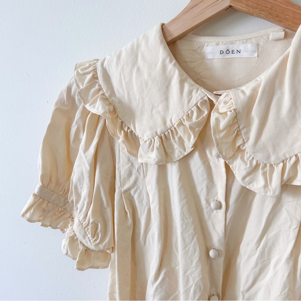 Doen sparrow top ivory silk xs - Picture 3 of 6